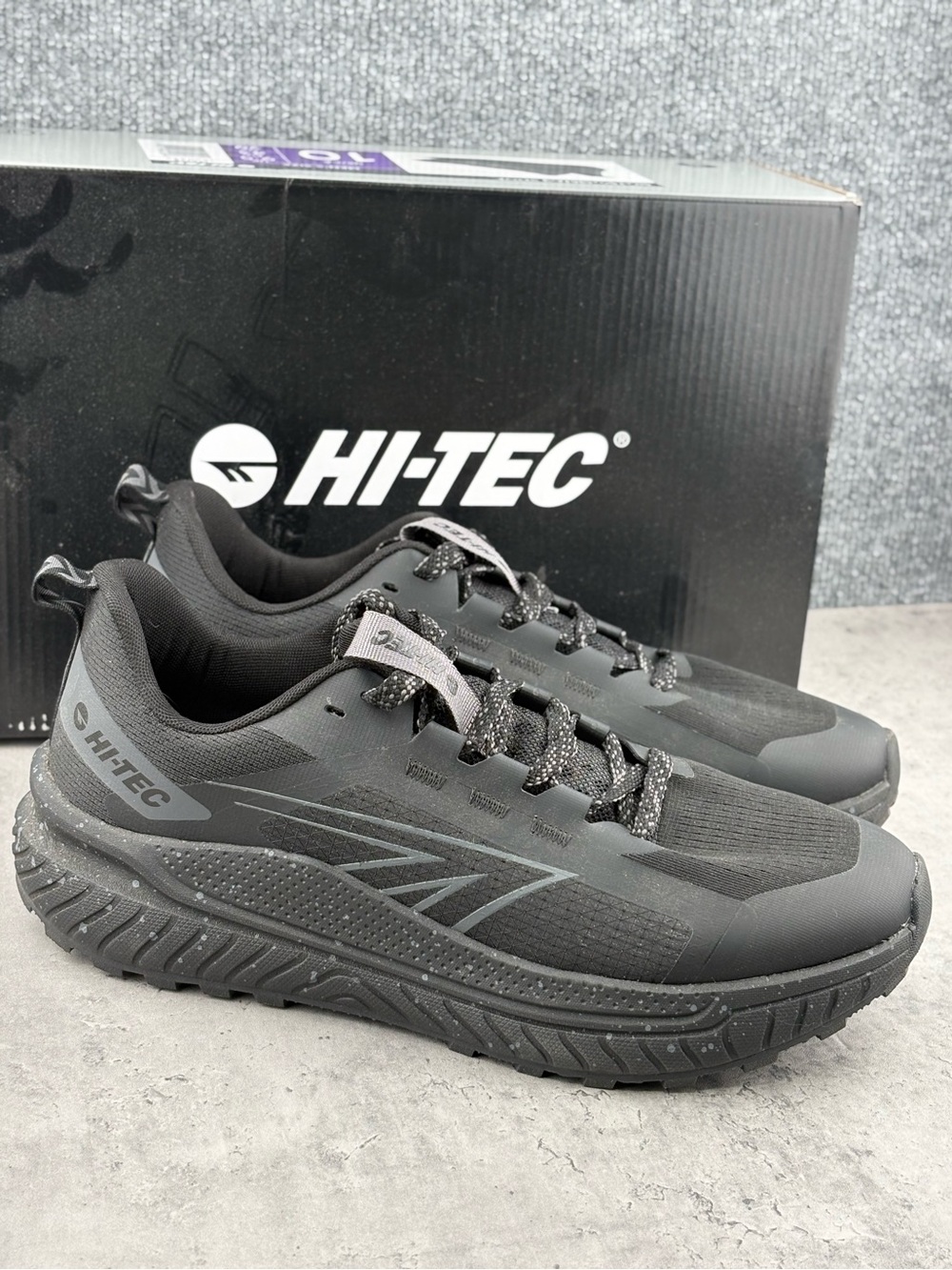 Hi-Tec Sneakers Men's Black Breathable Trail Hiking Shoes Sz 10 Worn Once